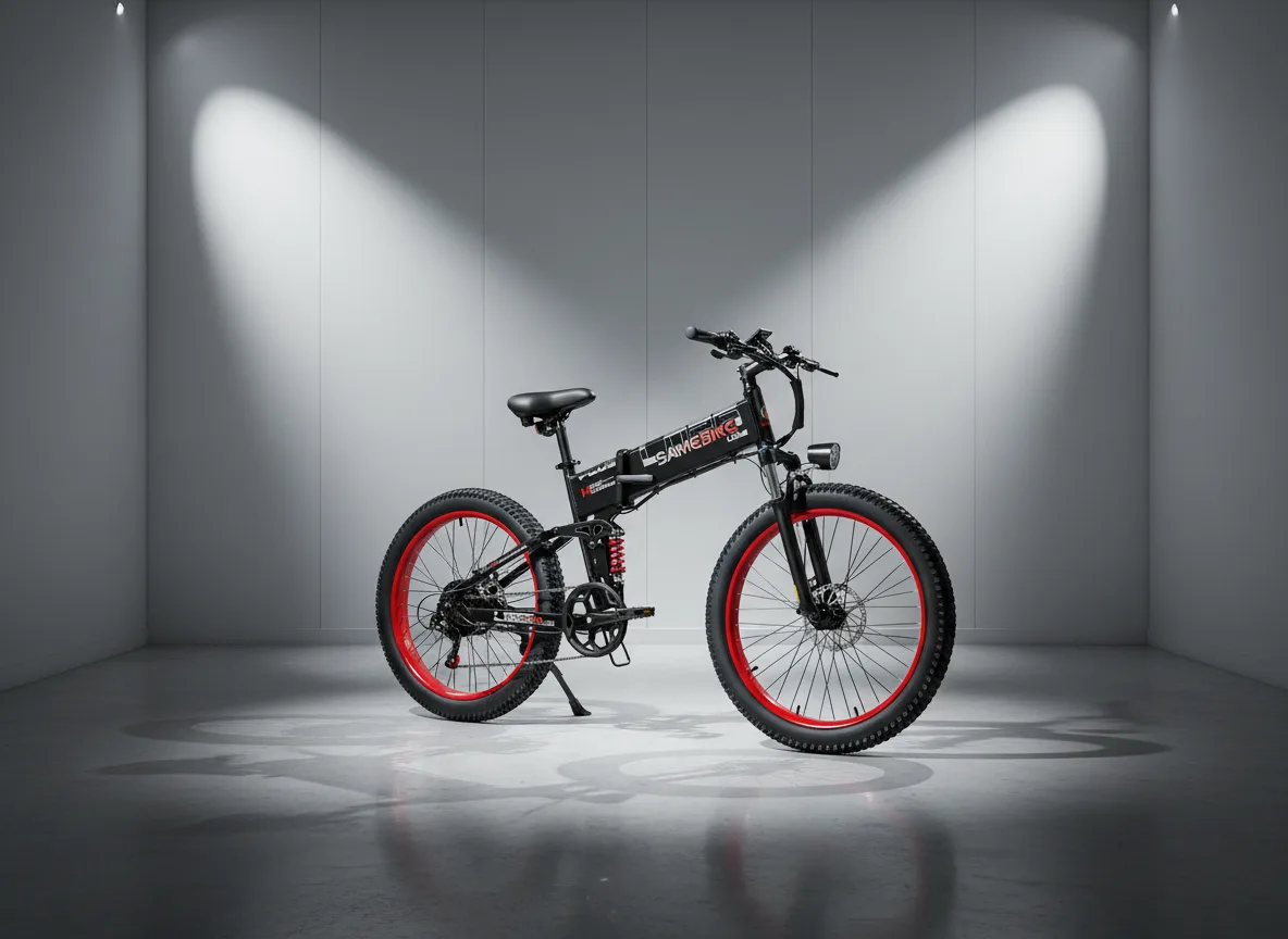 SAMEBIKE LO26 Plus Powerful 26" Fat Tire Foldable Ebike, image 1 of 14